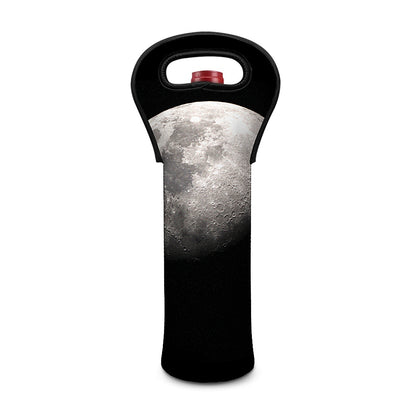 Half Moon Print Single Neoprene Wine Tote