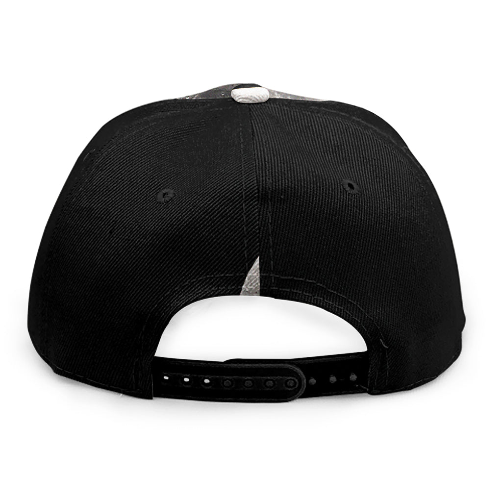 Half Moon Print Snapback Cap