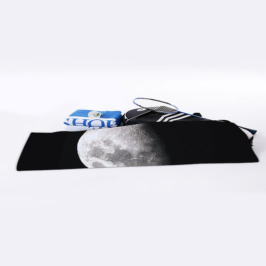 Half Moon Print Sports Towel