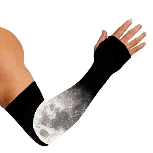 Half Moon Print Sun Protection Arm Sleeves