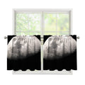 Half Moon Print Tier Curtains