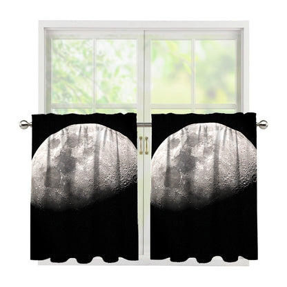 Half Moon Print Tier Curtains
