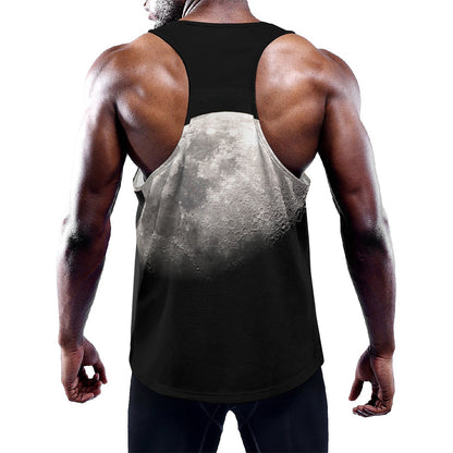 Half Moon Print Training Tank Top