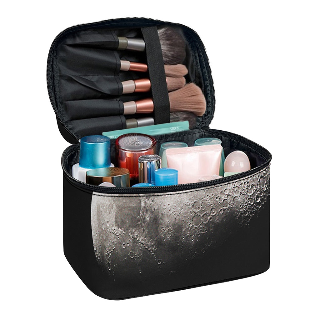 Half Moon Print Travel Makeup Bag