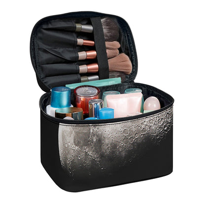 Half Moon Print Travel Makeup Bag