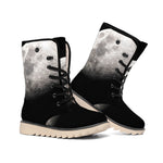 Half Moon Print Winter Boots