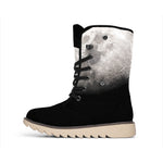 Half Moon Print Winter Boots
