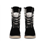 Half Moon Print Winter Boots