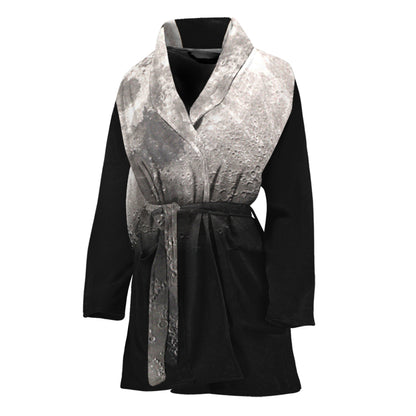 Half Moon Print Women's Bathrobe