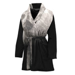 Half Moon Print Women's Bathrobe