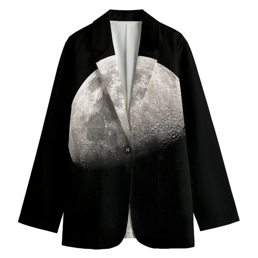 Half Moon Print Women's Blazer