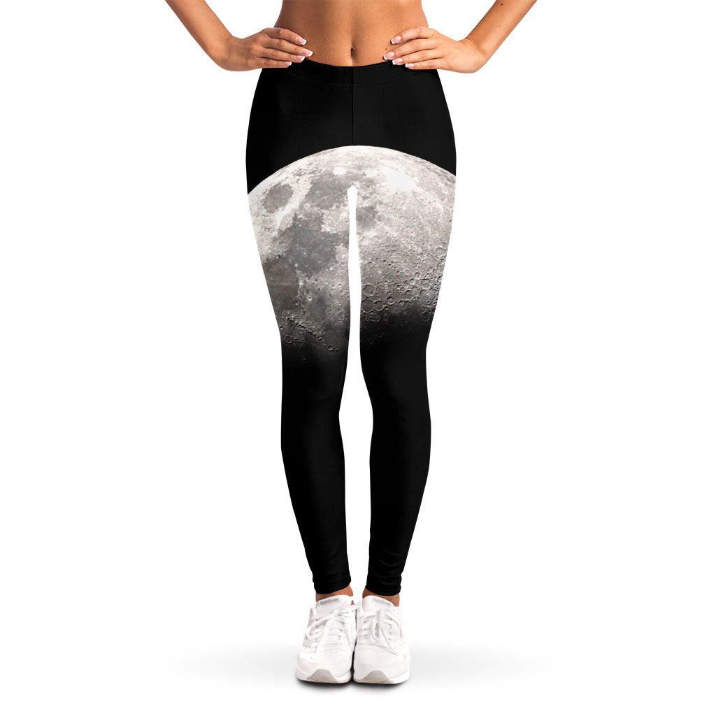 Half Moon Print Women's Leggings