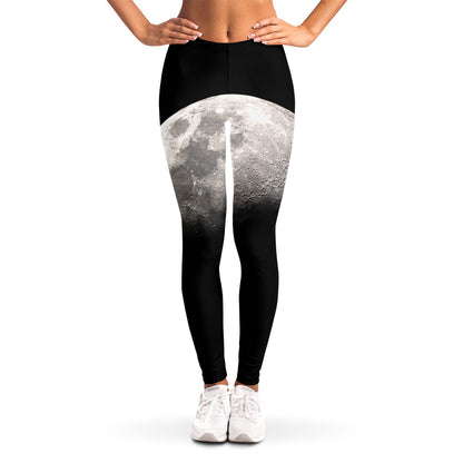 Half Moon Print Women's Leggings