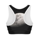 Half Moon Print Women's Sports Bra
