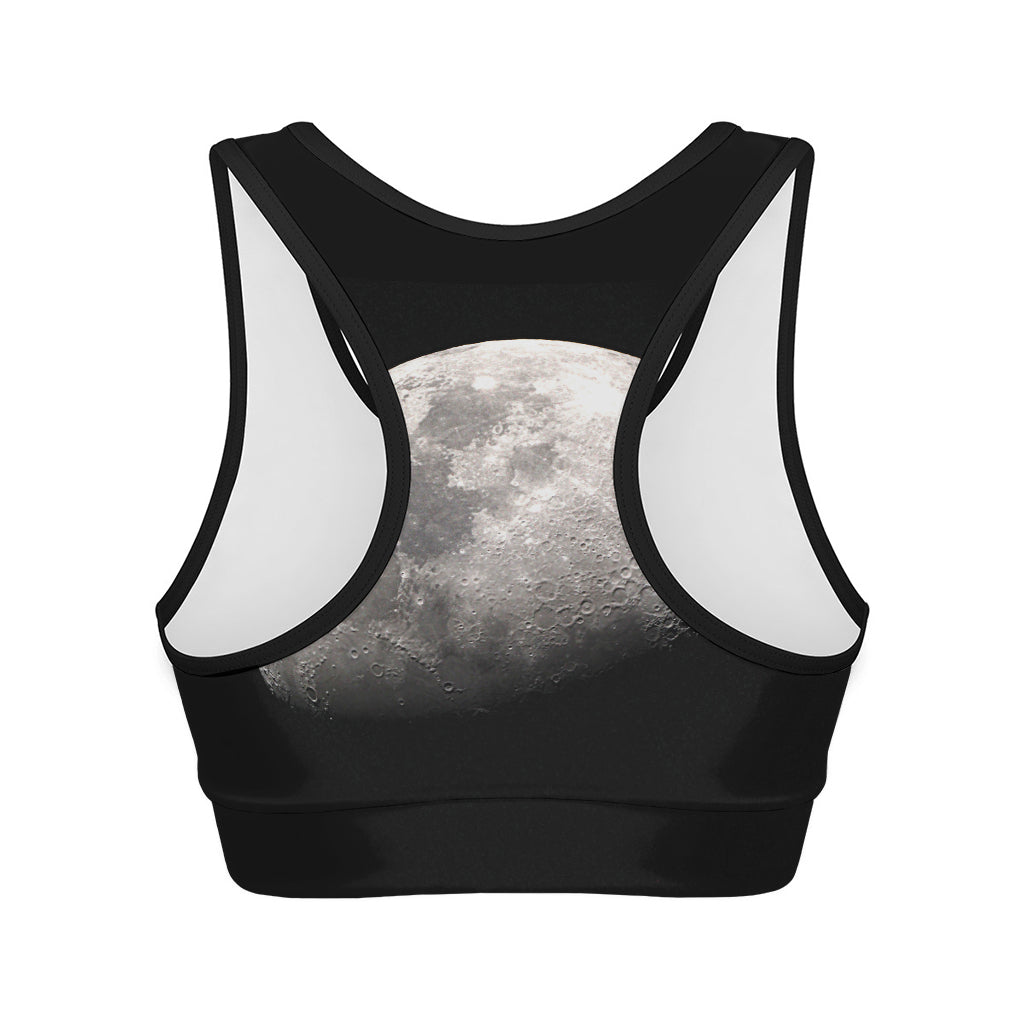 Half Moon Print Women's Sports Bra