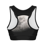 Half Moon Print Women's Sports Bra
