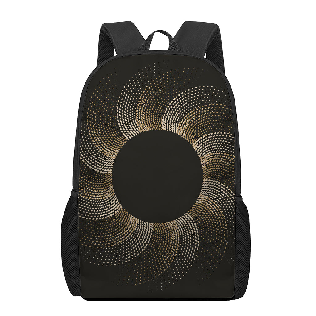 Halftone Dot Sun Print 17 Inch Backpack
