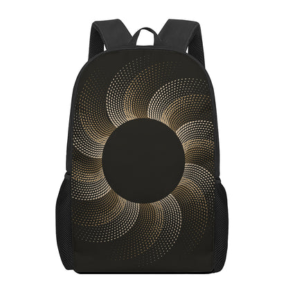 Halftone Dot Sun Print 17 Inch Backpack