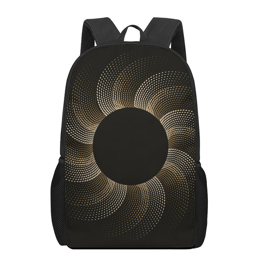 Halftone Dot Sun Print 17 Inch Backpack