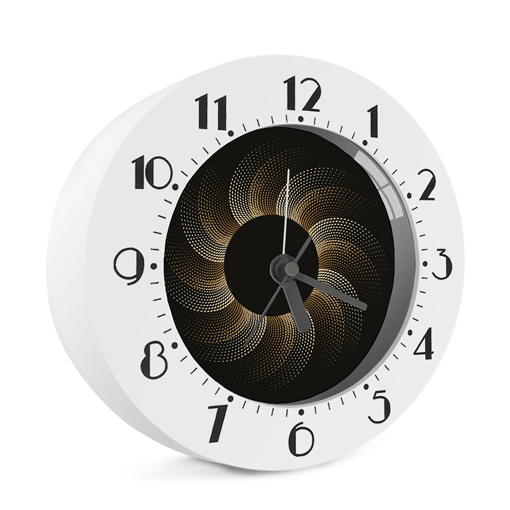 Halftone Dot Sun Print Alarm Clock