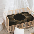 Halftone Dot Sun Print Baby Crib Sheet
