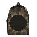 Halftone Dot Sun Print School Backpack
