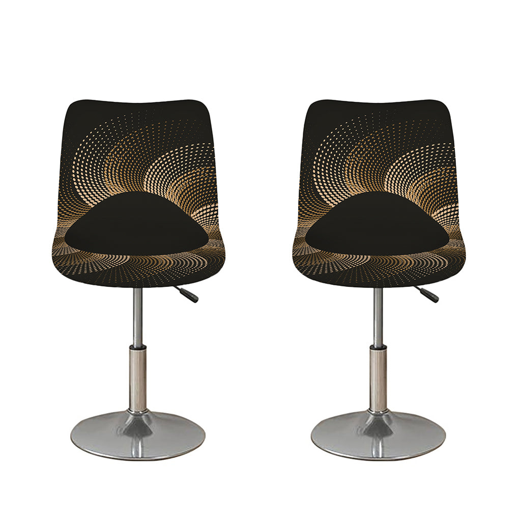 Halftone Dot Sun Print Bar Stool Covers