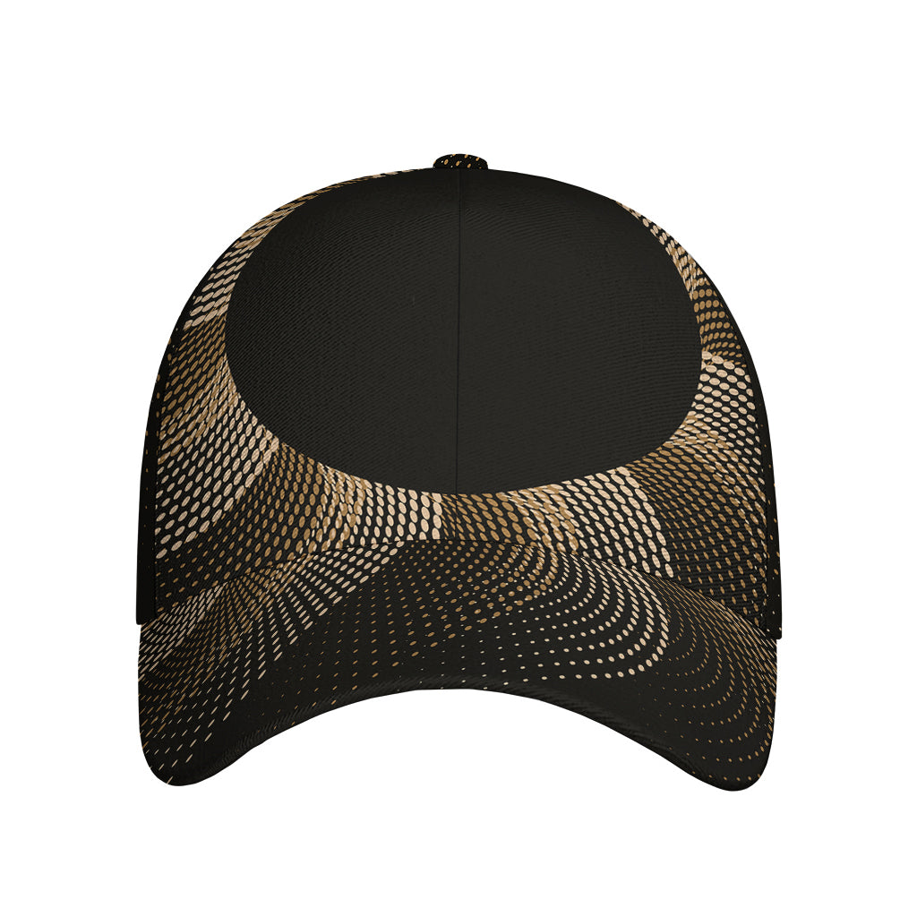 Halftone Dot Sun Print Baseball Cap