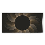 Halftone Dot Sun Print Beach Towel