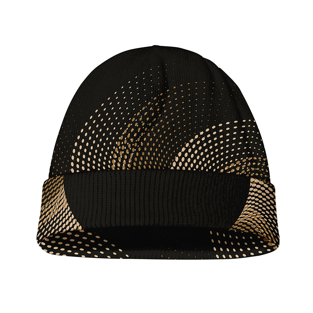 Halftone Dot Sun Print Beanie
