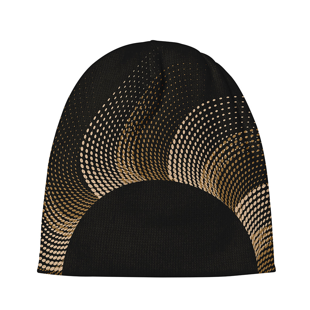 Halftone Dot Sun Print Beanie