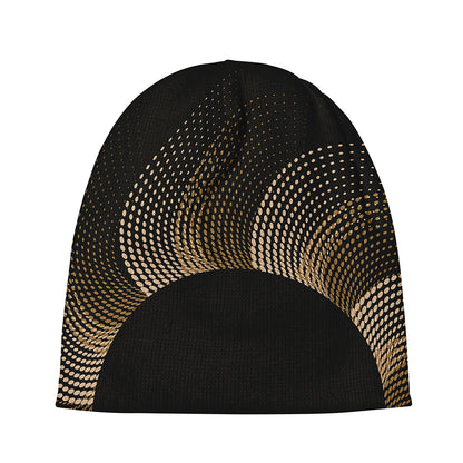 Halftone Dot Sun Print Beanie