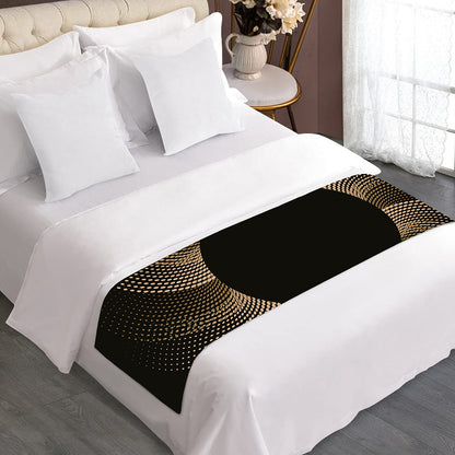Halftone Dot Sun Print Bed Runner