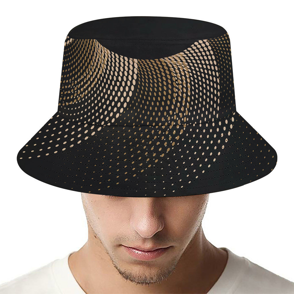 Halftone Dot Sun Print Bucket Hat
