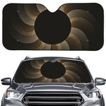 Halftone Dot Sun Print Car Windshield Sun Shade