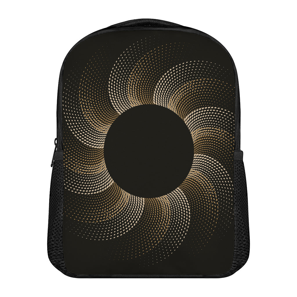 Halftone Dot Sun Print Casual Backpack