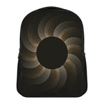 Halftone Dot Sun Print Casual Backpack