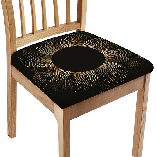 Halftone Dot Sun Print Chair Cushion Cover