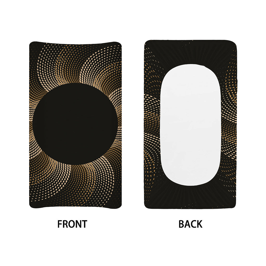 Halftone Dot Sun Print Changing Pad Cover
