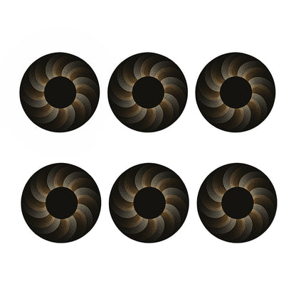Halftone Dot Sun Print Coaster Set