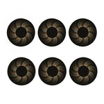 Halftone Dot Sun Print Coaster Set