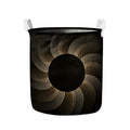 Halftone Dot Sun Print Collapsible Laundry Basket