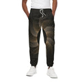 Halftone Dot Sun Print Cotton Sweatpants