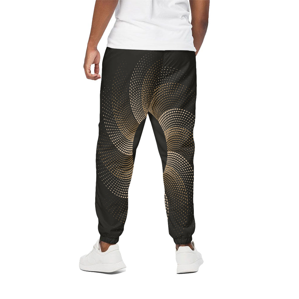 Halftone Dot Sun Print Cotton Pants