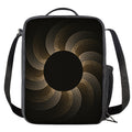 Halftone Dot Sun Print Crossbody Lunch Bag