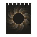 Halftone Dot Sun Print Curtain