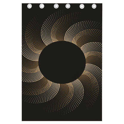 Halftone Dot Sun Print Curtain