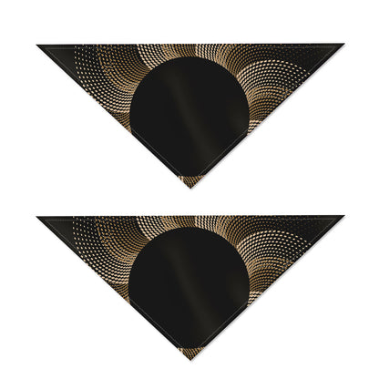 Halftone Dot Sun Print Dog Bandana