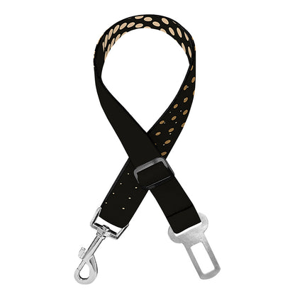 Halftone Dot Sun Print Dog Seat Belt