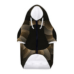 Halftone Dot Sun Print Dog Zip Up Hoodie